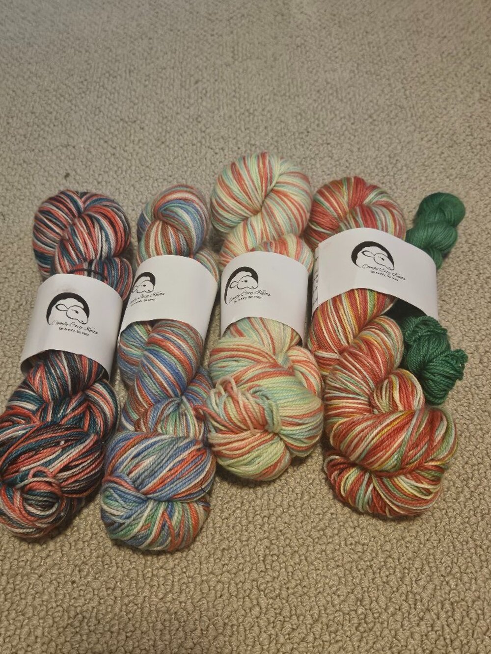 Bundle of Self Striping Sock Yarn